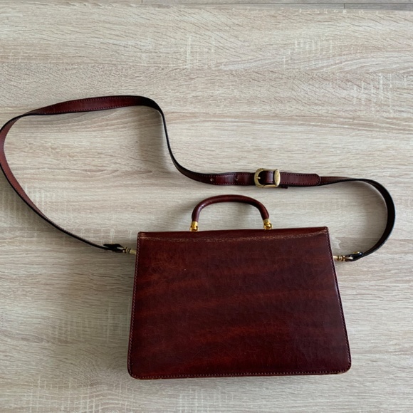 Vintage De Fanal Paris Genuine Leather Crossbody Women’s Handbag - Picture 4 of 11